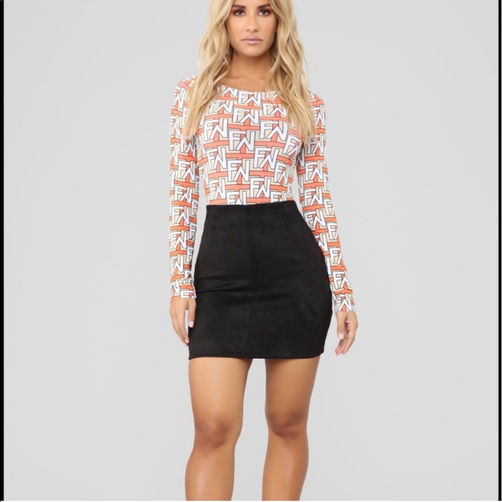 Alicia suede skirt